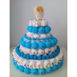 Tarta de Comuni&oacute;n Celeste