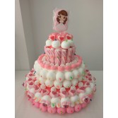 Tarta de Comunión Rosa