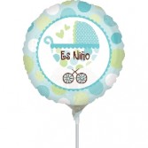 Globo Foil de 9" (23cm) Carrito es Niño