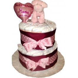 Tarta de Pa&ntilde;ales Mimos con perrito