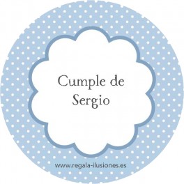 100 Etiqueta Circular 5,3cm CPB imprimible