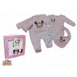 Conjunto beb&eacute; Minnie 4 Pzas.