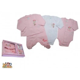Conjunto beb&eacute; Minnie 4 Pzas.